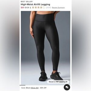 Alo High-waist Airlift Legging Black
